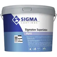 Sigma Sigmatex Superlatex Matt | Matte Muurverf en Plafondverf 10 LTR - Donkere kleur|1
