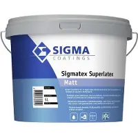 Sigma Sigmatex Superlatex Matt | Matte Muurverf en Plafondverf 5 LTR - Donkere kleur|1