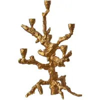 Pols Potten Apple Tree Kaarshouder 6 Armen Goud - Kandelaars Aluminium Gold - 390-225-129