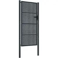 vidaXL Tuinpoort Antraciet 100x175 cm Staal