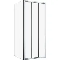 Sealskin Zijwand voor schuifdeur hooked 90x200 cm 6 mm helder glas zilver