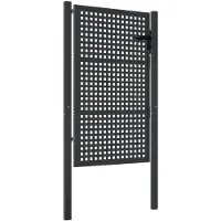vidaXL Tuinpoort Antraciet 100x150 cm Staal