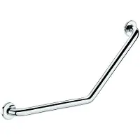 Delabie greep 135 graden RVS gepolijst 220x220 mm met 2 bevestigingspunten dikte buis 1.5 mm D32 mm aanbevolen maximum gewicht 135 kg 5083P