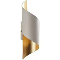 LINDBY Wandlamp Vanni, dimbaar, wit / opaal, Slaapkamer, metaal, Modern, wandlamp