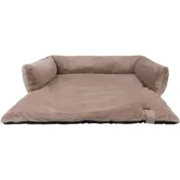 District 70 NUZZLE - Zachte Mand Voor Op De Bank - Small: 65 x 75 cm - Taupe