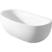 ZEZA Aosta Vrijstaand Bad - 180x80x63cm - glans wit 2432004