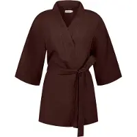 Yumeko Kimono Gewassen Linnen M Rood - Eco, Bio & Fairtrade