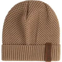Knit Factory Jazz Gebreide Muts Heren & Dames - Beanie hat - Nude - Warme bruine Wintermuts - Unisex - One Size