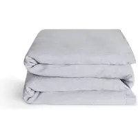 Yumeko Kinderdekbedovertrek Gewassen Linnen 100x135 Blauw - Eco, Bio & Fairtrade