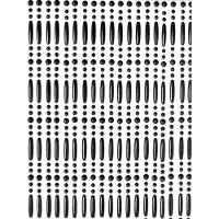 Wicotex Vliegengordijn-deurgordijn- Perla 90x220 cm zwart