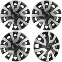 Autostyle 4-Delige Wieldoppenset Revo-VAN 16-inch zilver/zwart (bol)