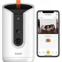 Arenti Petcam1 Huisdiercamera met Snackdispenser - Hondencamera - Kattencamera - Petcam - 32GB 3MP Petfeeder - Dual-Band Wifi