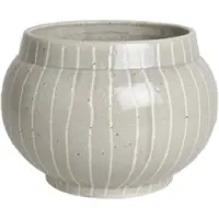 D&M Deco Bloempot Grijs D 21,5 cm H 15 cm opening 15cm