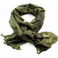 Achilles Keffiyeh Olive Green - Arabische Shemagh - Arafat PLO sjaal - Woestijn Shemagh