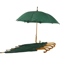 Discountershop Paraplu 6 stuks - Groene Automatische Opvouwbare Paraplu voor Volwassenen – 102cm Diameter - Set van 6 - Scottish Highlands Design