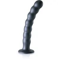 Ouch! Geribbelde G-spot dildo met zuignap 20.5 cm - Gun Kleur
