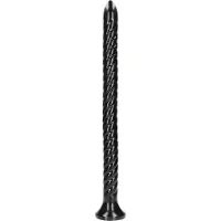 Ouch! Swirled Anal Snake Dildo 50 cm - Zwart