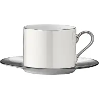LSA International Koffiekop L.S.A. Palazzo en Schotel Mother of Pearl 100 ml