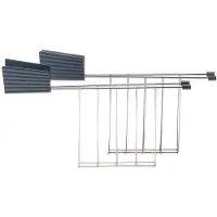 Alessi Tostiklemmen voor Broodrooster Plissé Grey (Set van 2)
