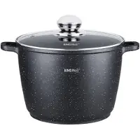 KINGHOFF 1599 - Hoge Braadpan - met Aromaknop - 28 cm - 10 liter