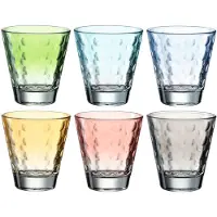 Leonardo OPTIC Drinkglas assorti pastel 215ml - set/6