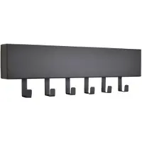 Loft42 Mula Wandkapstok - 61x19x6 - Zwart metaal - 6 haken