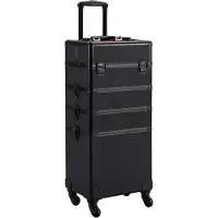 Vdd - Cosmetica koffer - Case 4 in 1 - 25 x 25 x 76 cm - Zwart