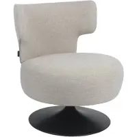 Livin24 Fauteuil Metro draaibaar linnen taupe