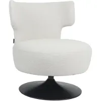 Livin24 Fauteuil Metro draaibaar linnen off white