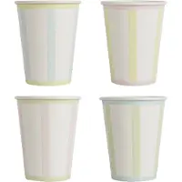 Ginger Ray - - Papieren bekers pastel kleuren - 8 stuks - 220 ml