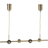 J-Line HANGENDE LAMP MET 4 LAMPEN IN GOUD