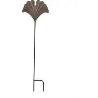 Mica Decorations ZAZA Tuinsteker blad d.bruin - L24xH83cm