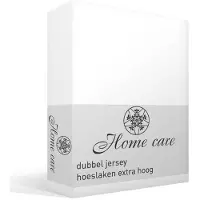 Dreamhouse Hoeslaken - dubbel jersey - wit - 160/180x200/220 cm