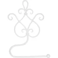 Clayre & Eef WC Rol houder 17x7x22 cm Wit Ijzer Rechthoek Toiletrolhouder Wit Toiletrolhouder
