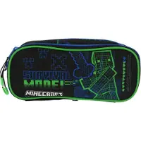Minecraft - Etui - 26cm - 2 vakken met rits.