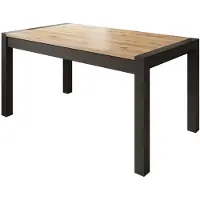 Meubella | Eettafel uitschuifbaar eiken zwart 240cm