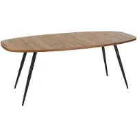J-Line Eettafel Ovaal Gerecycleerd Teak Naturel
