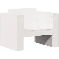 vidaXL Tuinstoel, wit, 79x60x62 cm, massief grenenhout
