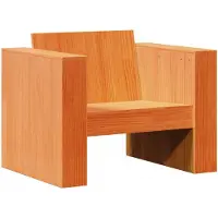 vidaXL Tuinbank 79x60x62 cm massief grenenhout wasbruin