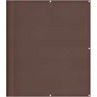 vidaXL Balkonscherm 120x700 cm 100% oxford polyester bruin