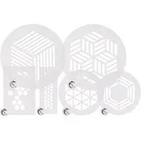 Plate-It Bordstencil PP Stencils Hexagon