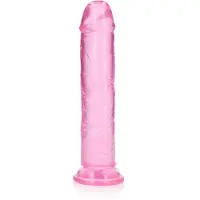 Realrock Dildo recht model met zuignap 23 cm - Roze