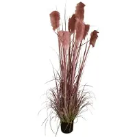 Mica Decorations Foxtail - kunstplant - H 180 x Ø 80 cm, Bordeaux