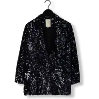 Notre-V Dames Blazers Nv-christine Glitter Velvet Blazer - Zwart - Maat XS
