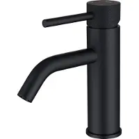 Luzzo serru messing wastafelkraan laag diamondgrip mat