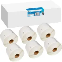 G&G Etiketten , compatibel met Dymo 11354/s0722540, 6x1000 stuks, ablatable, B 57 x H 32 mm, wit
