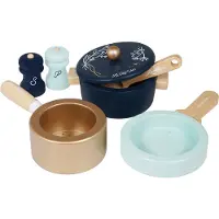 Le Toy Van - Kookset Hout - Potten en pannen hout speelset