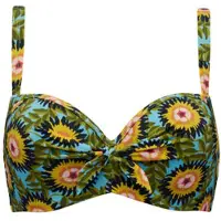 Marlies Dekkers Bellini Flower Print Plunge Balcony Bikini Top Maat: 80B | Bikini's Outlet | Dames | Groen