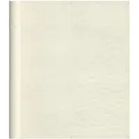 vidaXL Balkonscherm 120x700 cm 100% oxford polyester crèmekleurig