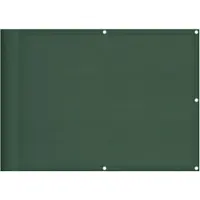 vidaXL Balkonscherm 75x1000 cm 100% oxford polyester donkergroen